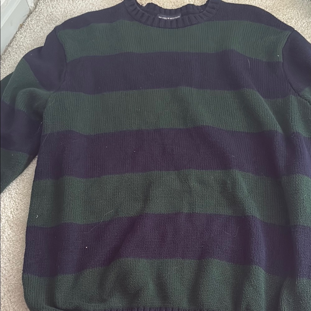 brandy Melville blue and green striped sweater